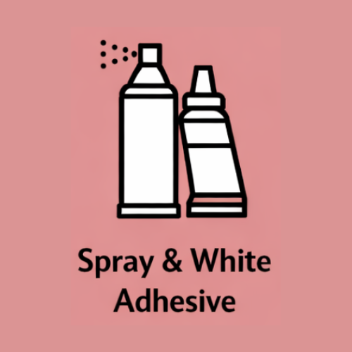 Spray & White Adhesive